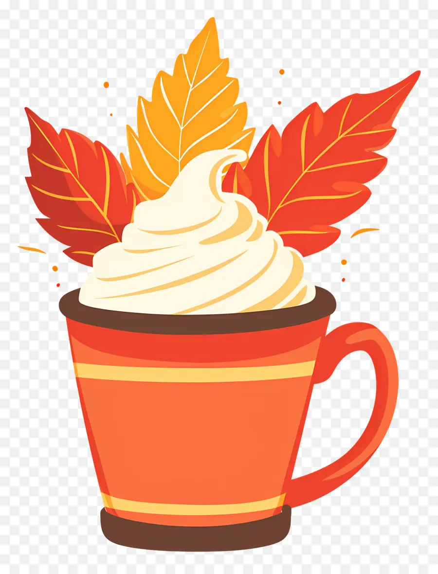 Café De Otoño，Taza De Café De Otoño PNG