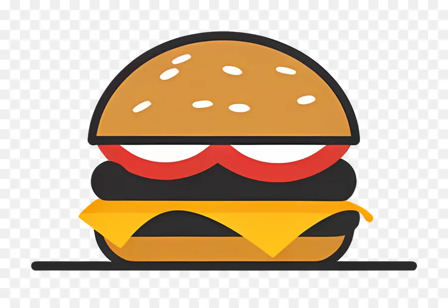 Logotipo De Hamburguesa，Hamburguesa Sencilla PNG