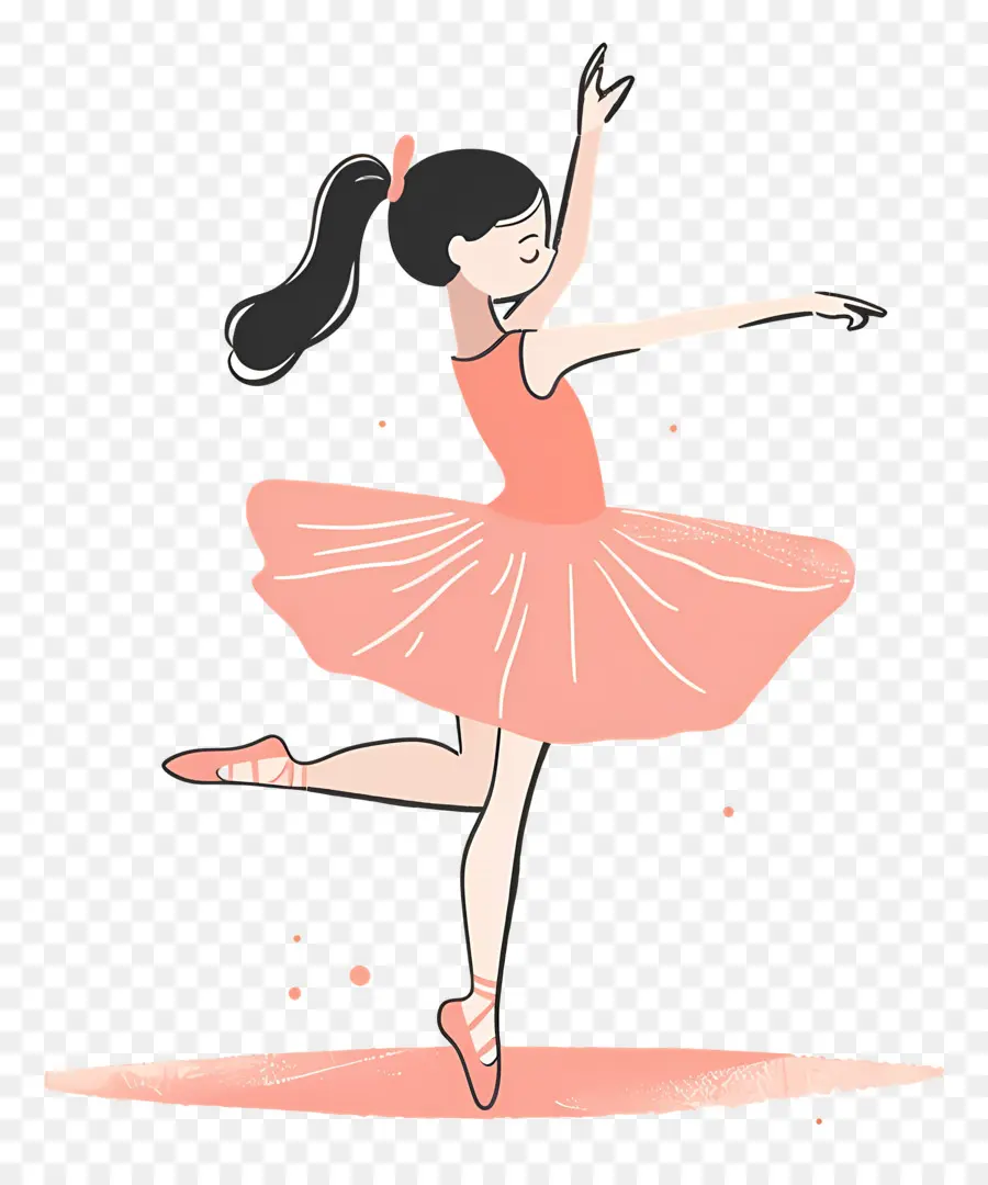 Ballet，Bailarina En Vestido Rosa PNG