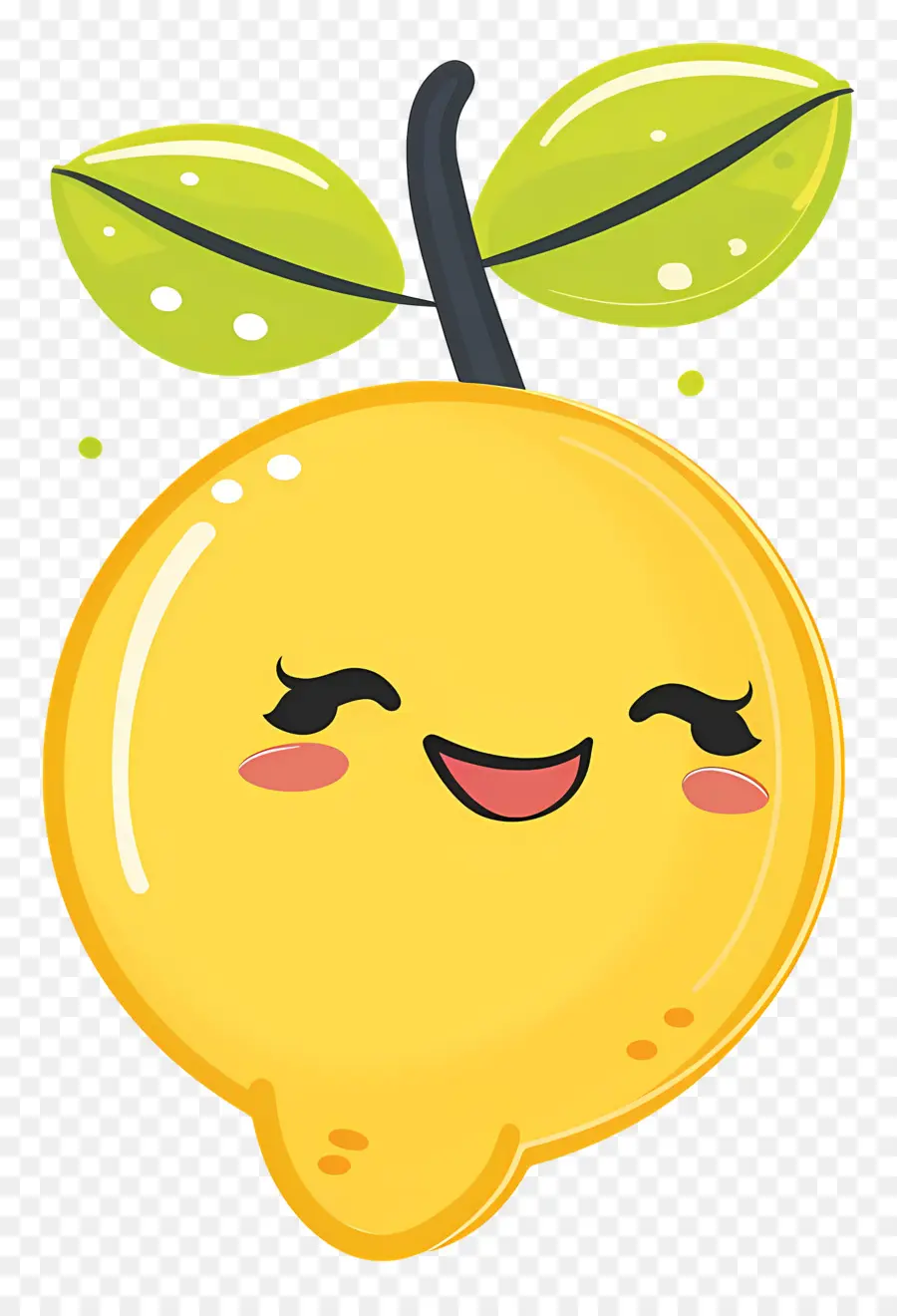 Limón Kawaii，Naranja Feliz PNG