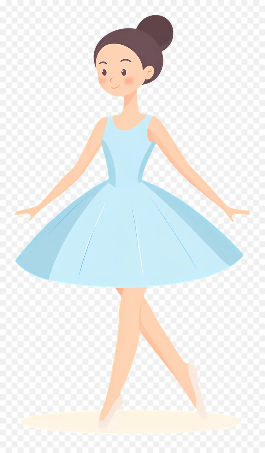 Ballet，Bailarina En Vestido Azul PNG