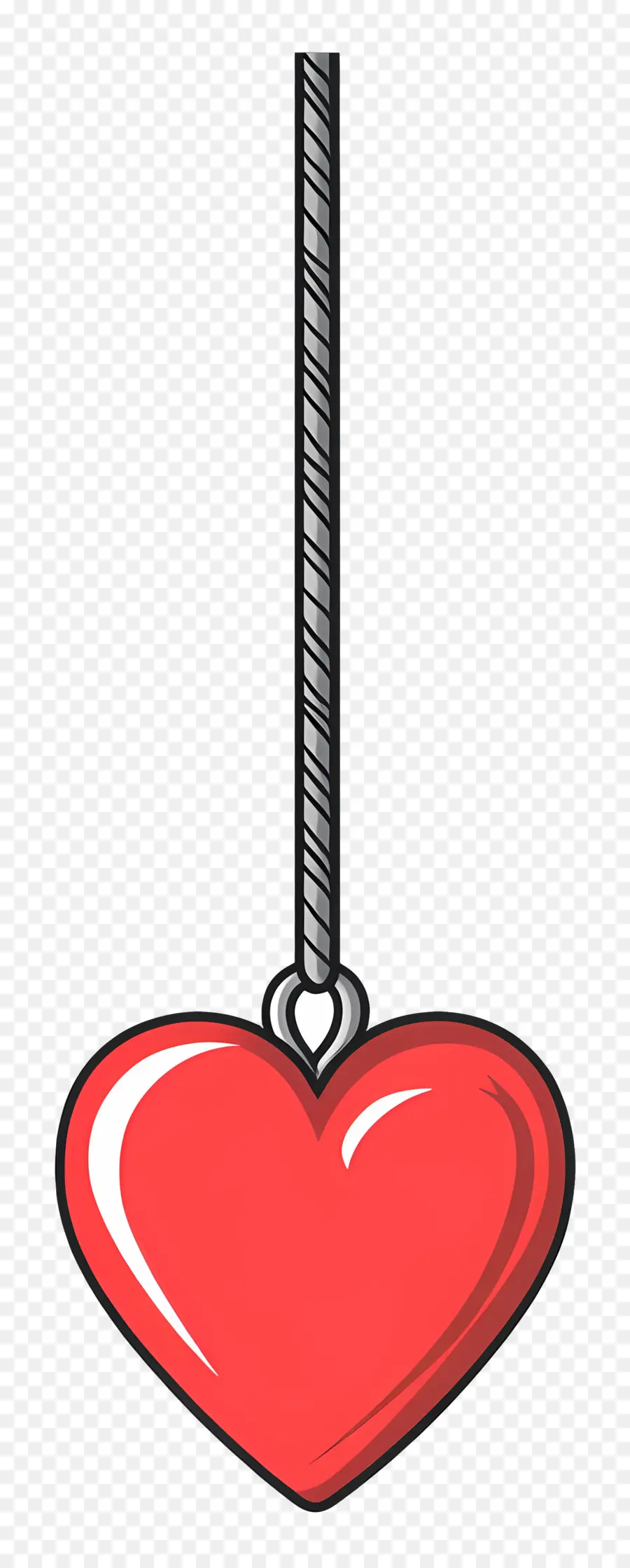 Amor Colgante，Corazón Colgante PNG