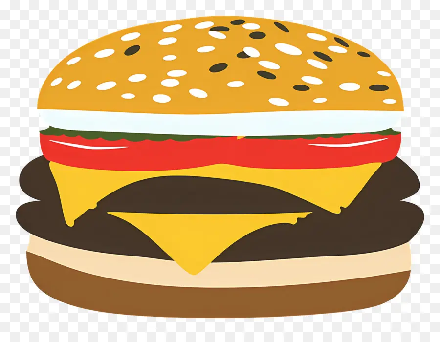 Logotipo De Hamburguesa，Hamburguesa Colorida PNG