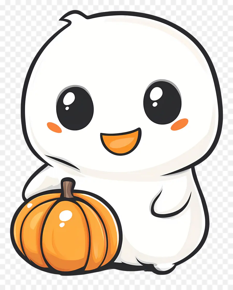 Calabaza Fantasma，Lindo Fantasma Con Calabaza PNG