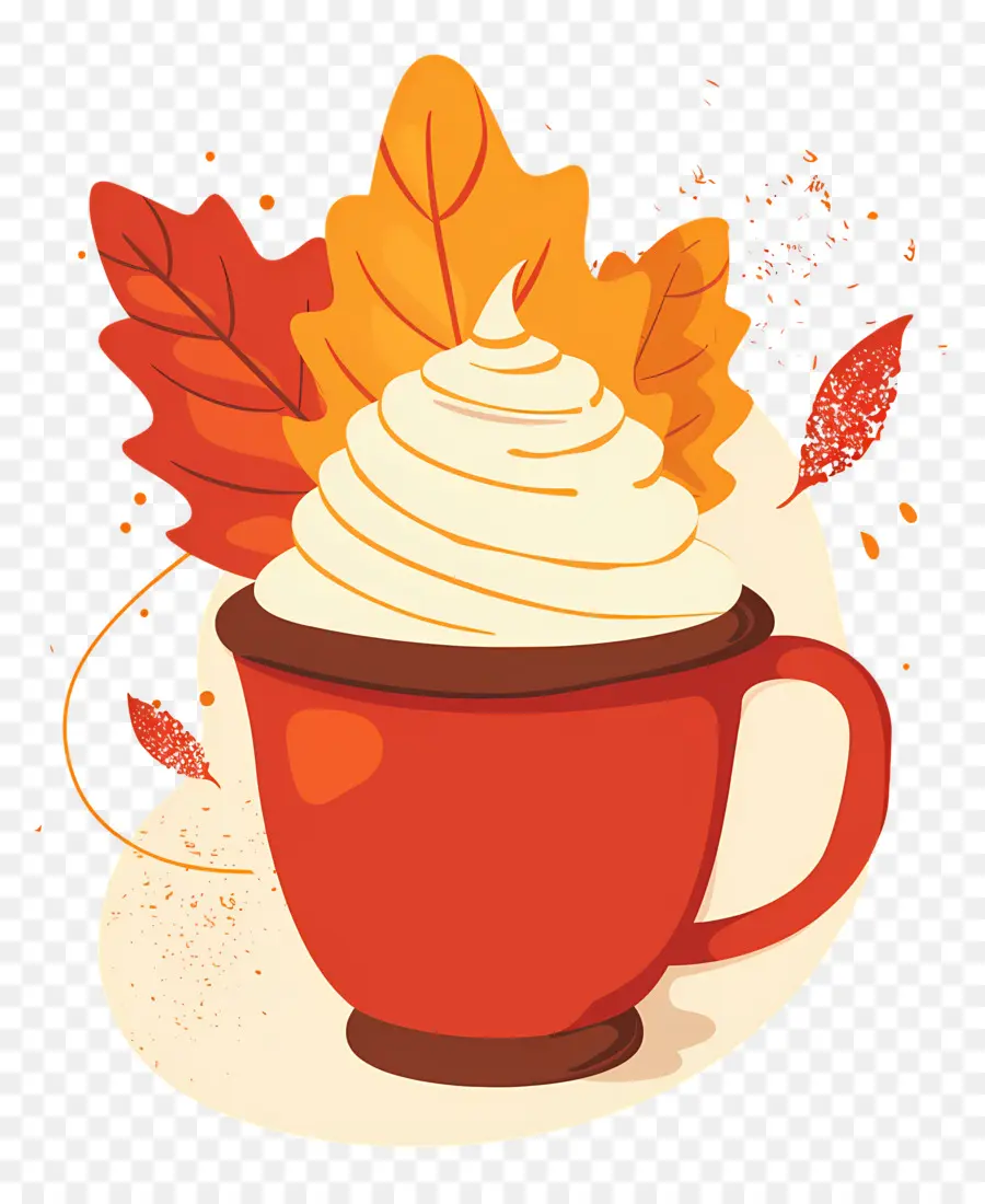 Café De Otoño，Taza De Café De Otoño PNG