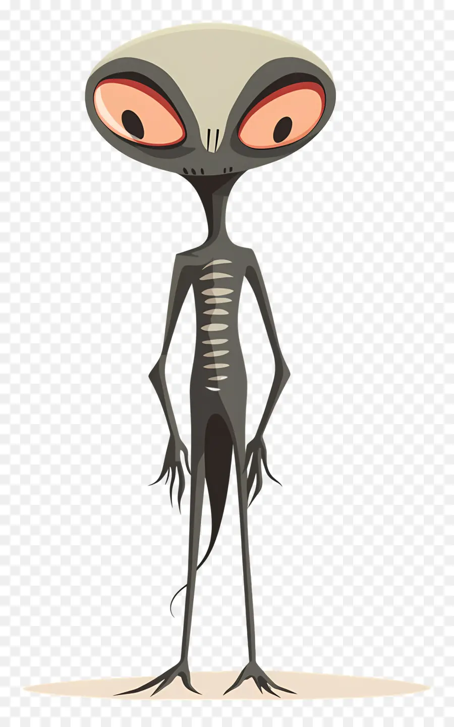 Alienígena Aterrador，Extraterrestre De Dibujos Animados PNG