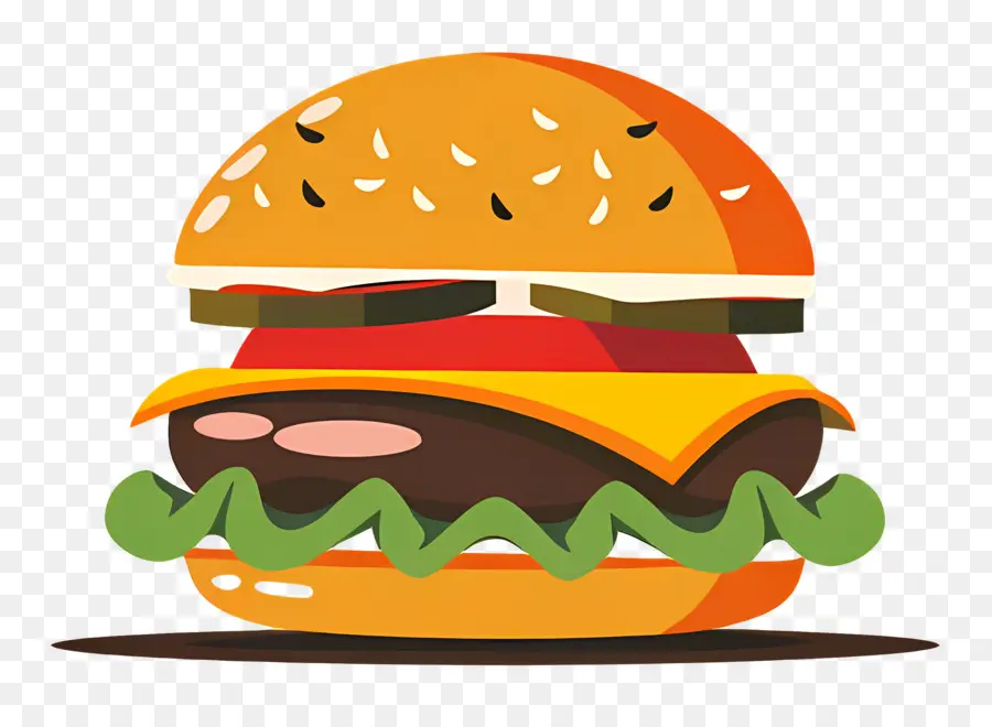 Logotipo De Hamburguesa，Hamburguesa De Dibujos Animados PNG