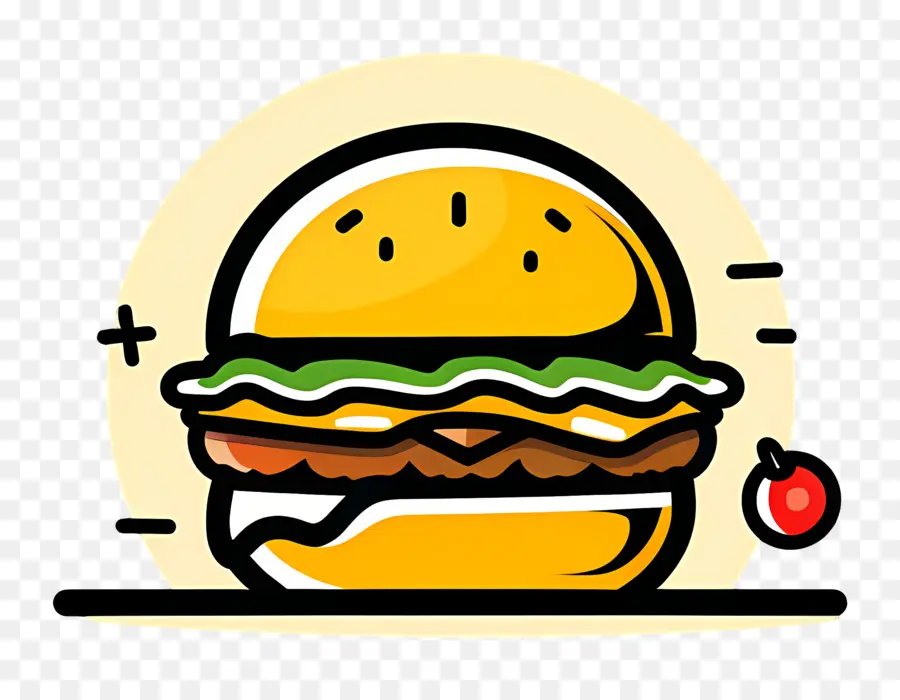 Logotipo De Hamburguesa，Hamburguesa Sencilla PNG