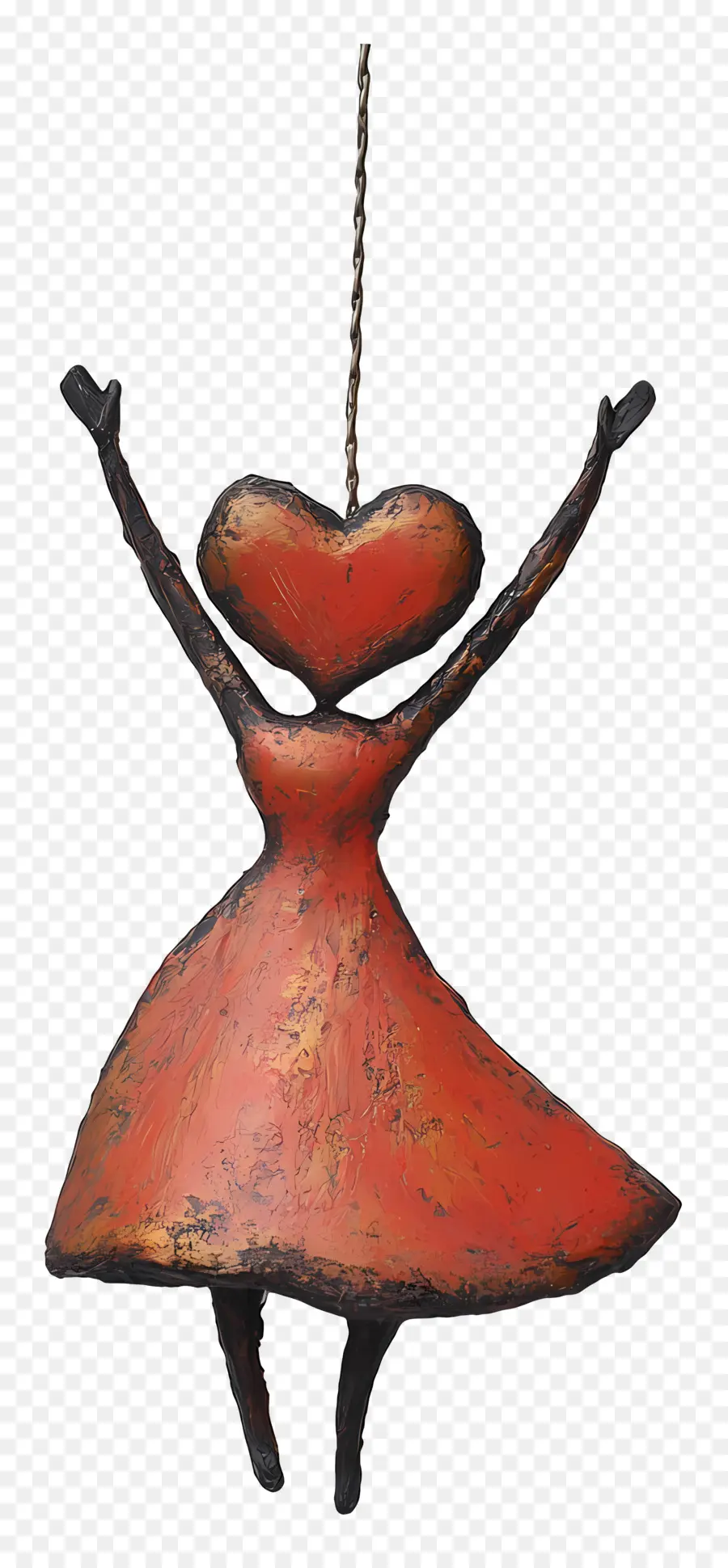 Amor Colgante，Figura Con Cabeza De Corazón PNG