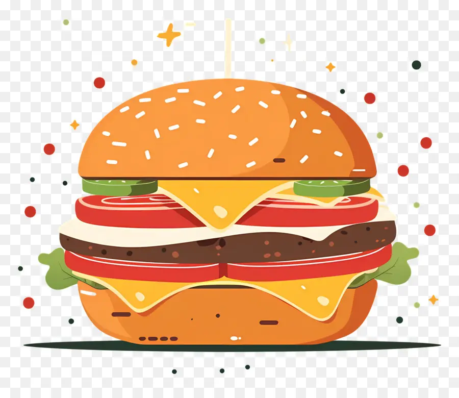 Logotipo De Hamburguesa，Explosión De Hamburguesa PNG