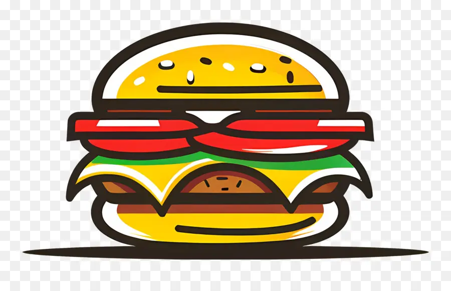 Logotipo De Hamburguesa，Hamburguesa De Dibujos Animados PNG