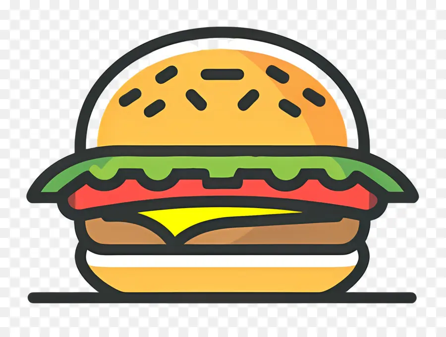 Logotipo De Hamburguesa，Hamburguesa De Dibujos Animados PNG