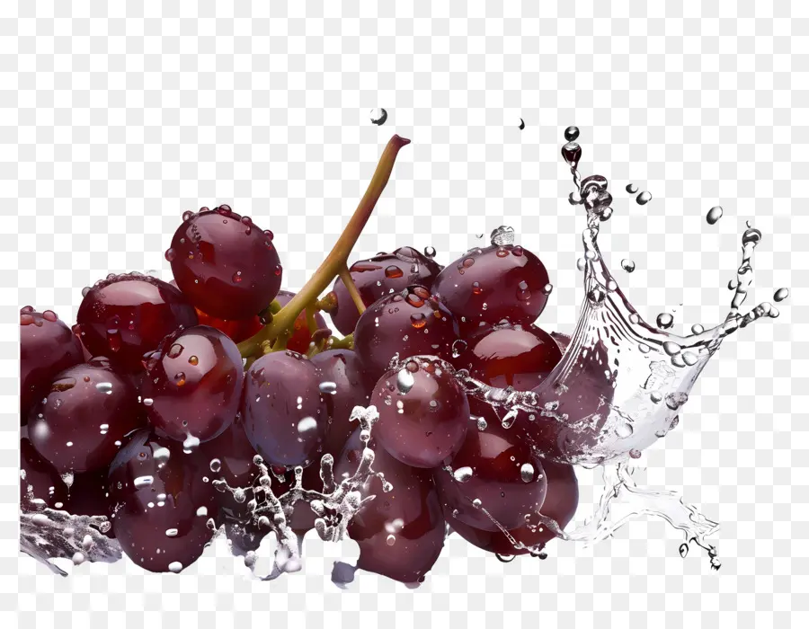 Salpicaduras De Uvas，Uvas Rojas PNG