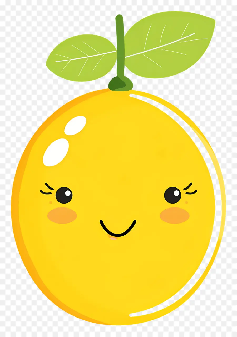 Limón Kawaii，Naranja Feliz PNG