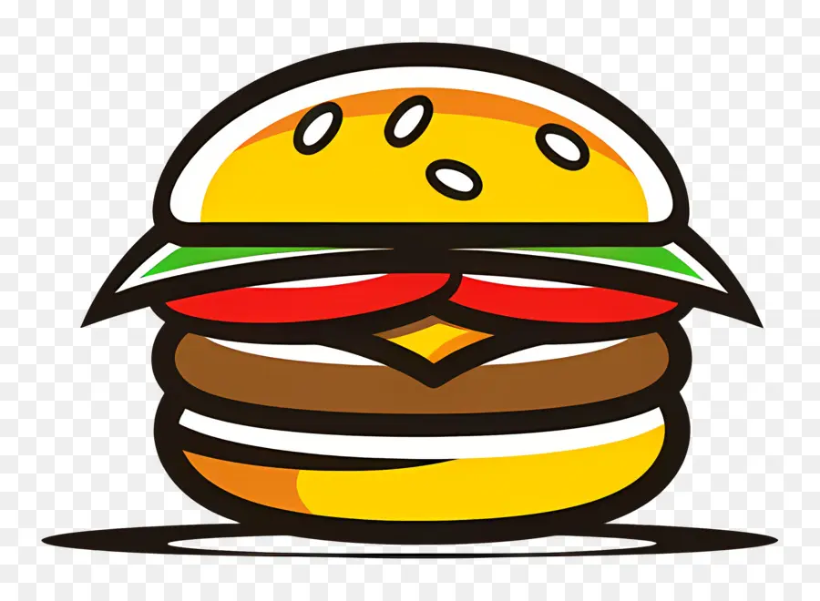 Logotipo De Hamburguesa，Hamburguesa De Dibujos Animados PNG