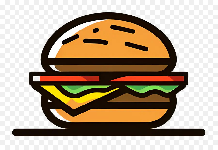 Logotipo De Hamburguesa，Hamburguesa De Dibujos Animados PNG