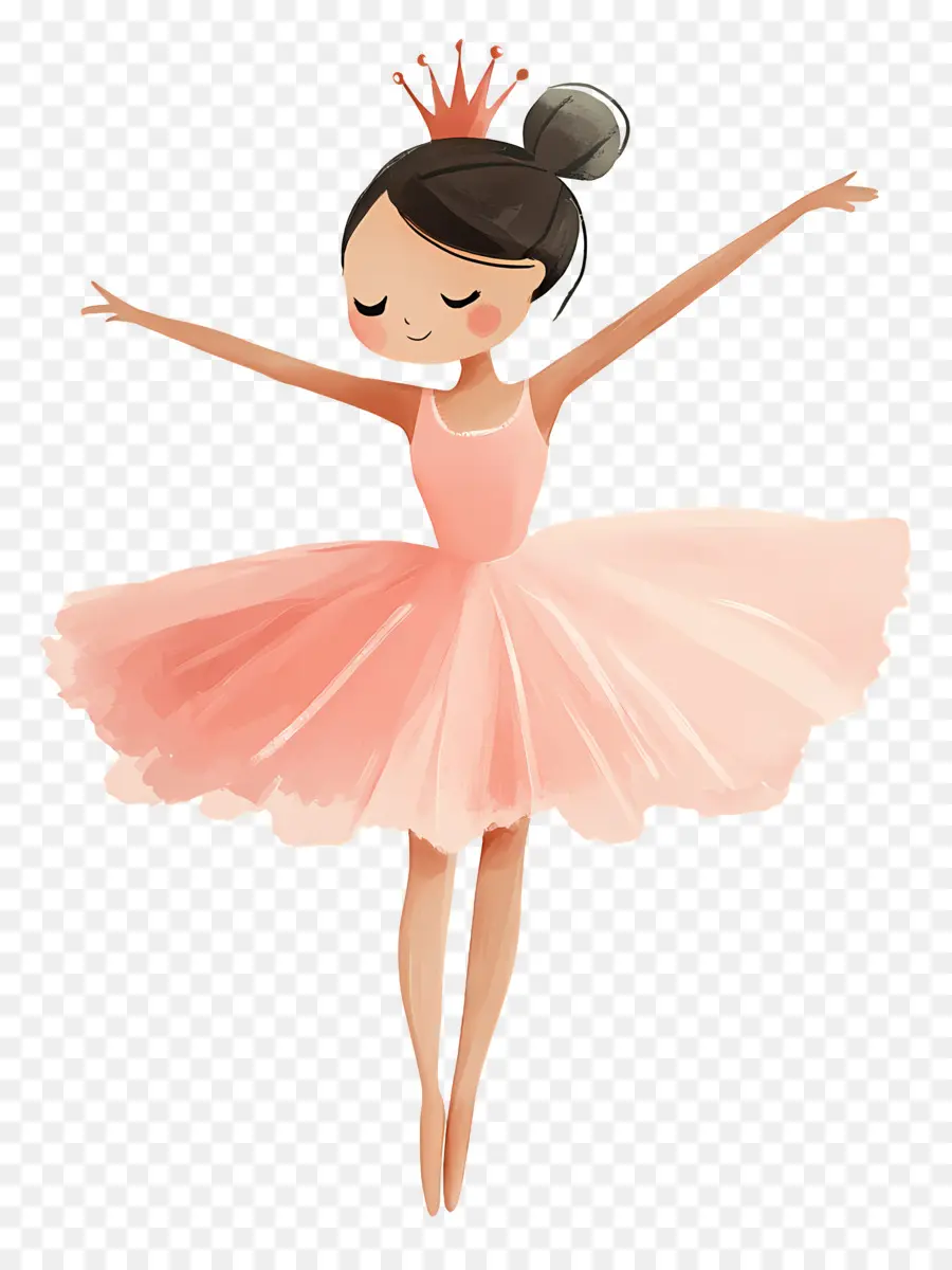 Ballet，Bailarina En Vestido Rosa PNG