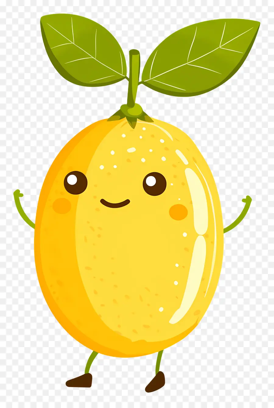 Limón Kawaii，Limón Amarillo PNG