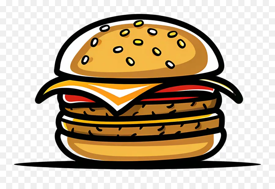 Logotipo De Hamburguesa，Hamburguesa De Dibujos Animados PNG