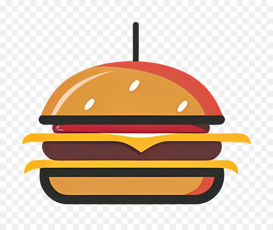 Logotipo De Hamburguesa，Hamburguesa Sencilla PNG