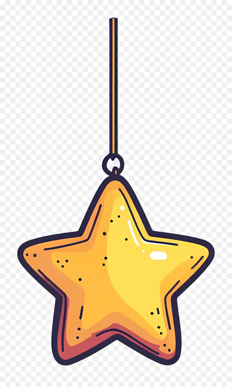 Estrella De Navidad，Adorno De Estrella Simple PNG