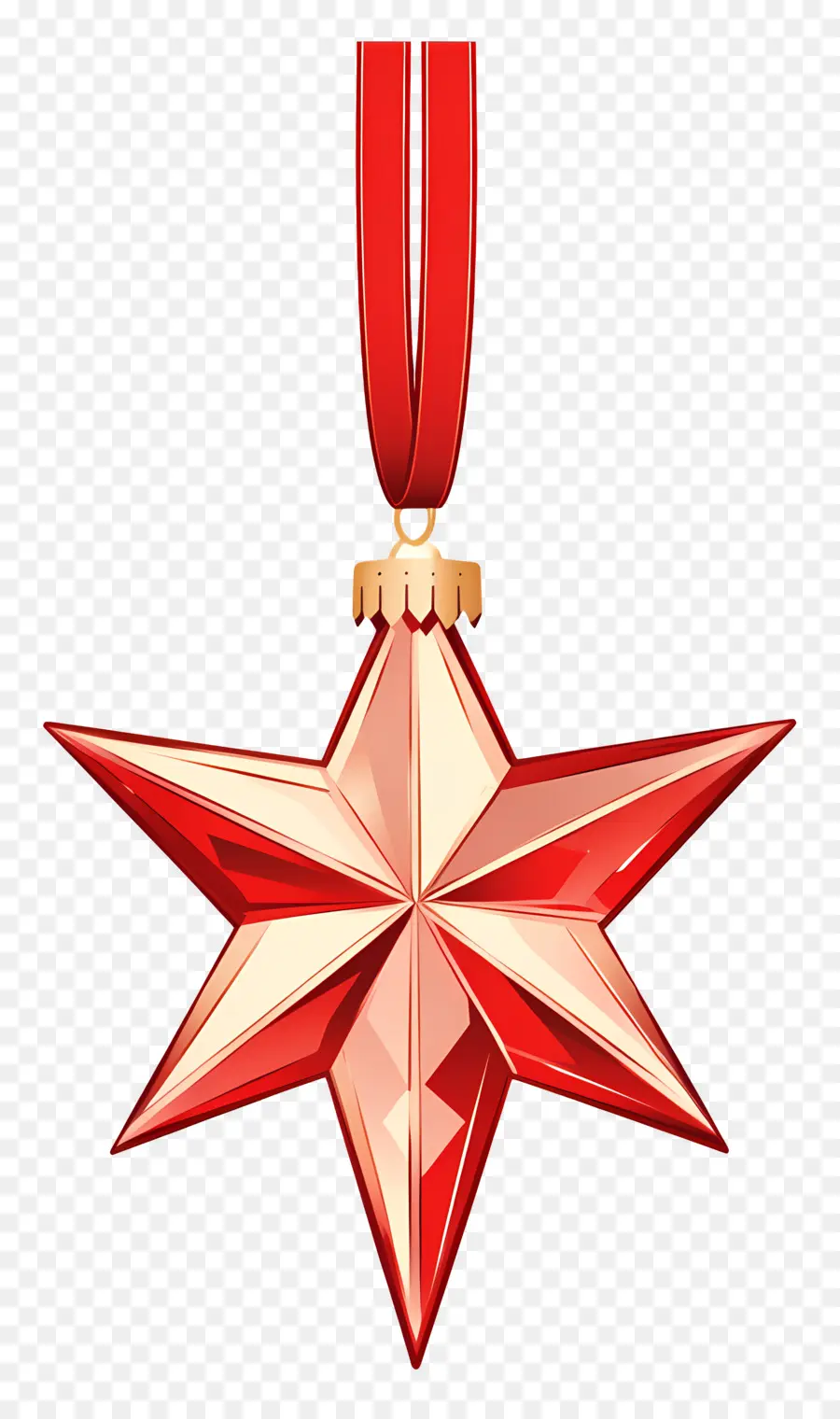 Estrella De Navidad，Adorno De Estrella Dorada PNG