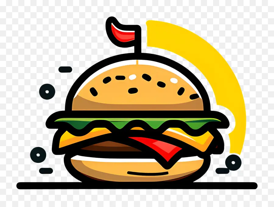 Logotipo De Hamburguesa，Hamburguesa Sencilla PNG