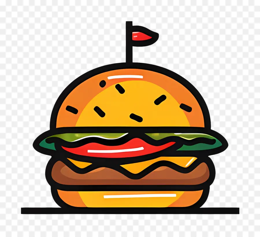 Logotipo De Hamburguesa，Hamburguesa Sencilla PNG