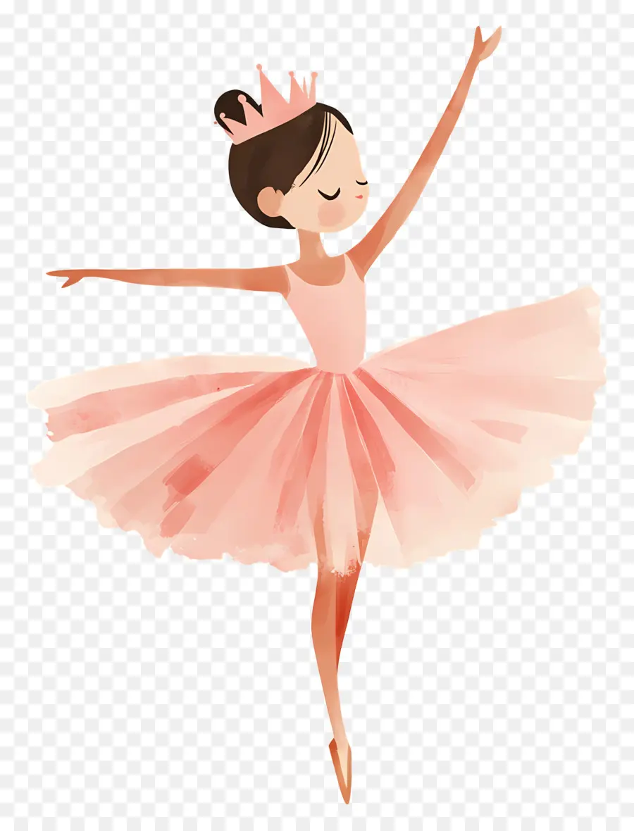 Ballet，Bailarina En Vestido Rosa PNG