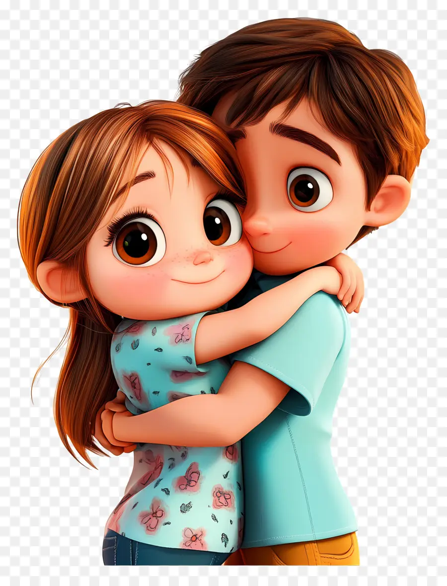 Lindo Amor，Pareja De Dibujos Animados PNG