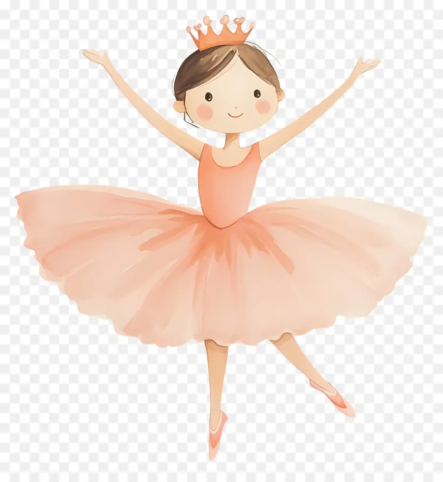 Ballet，Bailarina En Vestido Rosa PNG