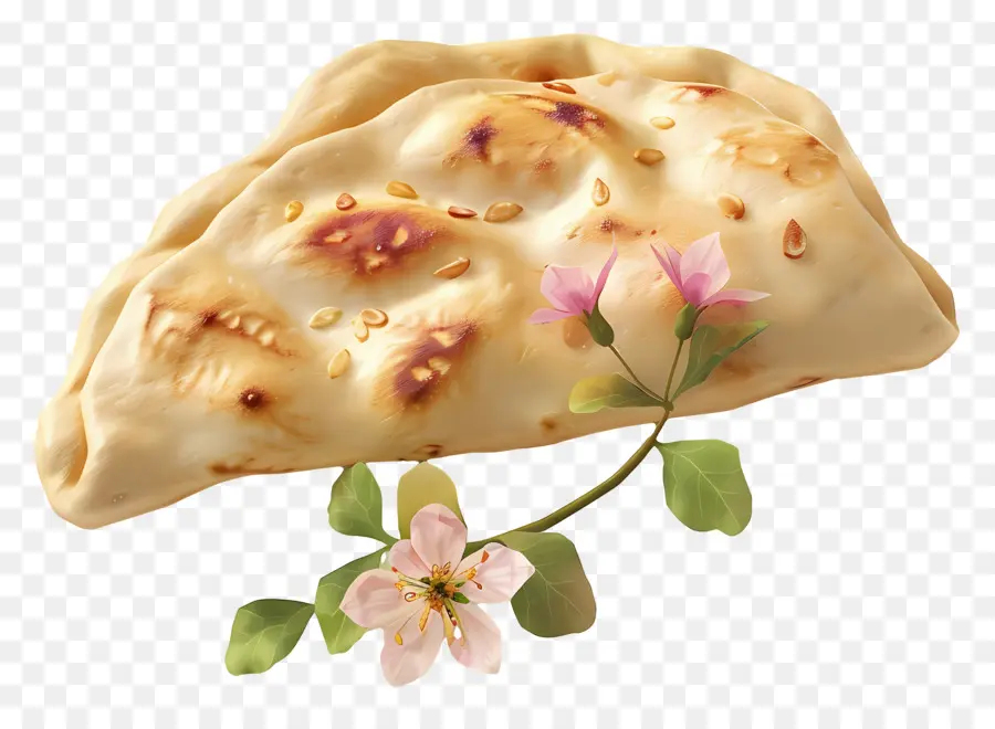 Pan Naan，Pan Plano Relleno PNG