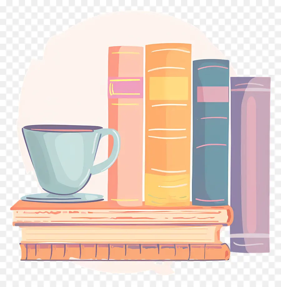 Libro Y Café，Libros Y Copa PNG