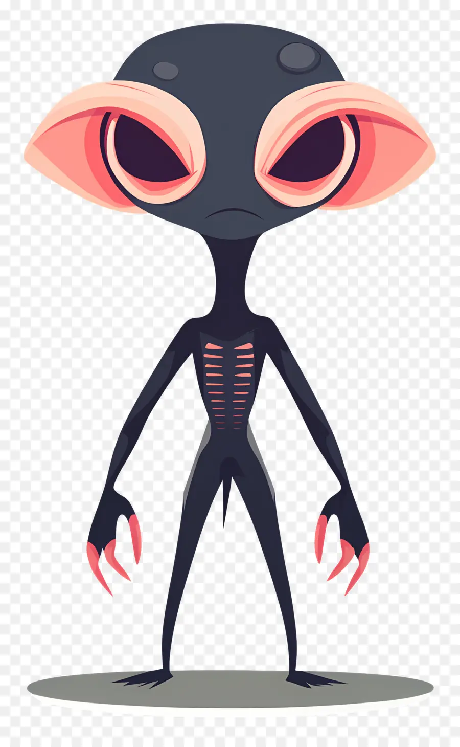 Alienígena Aterrador，Extraterrestre De Dibujos Animados PNG