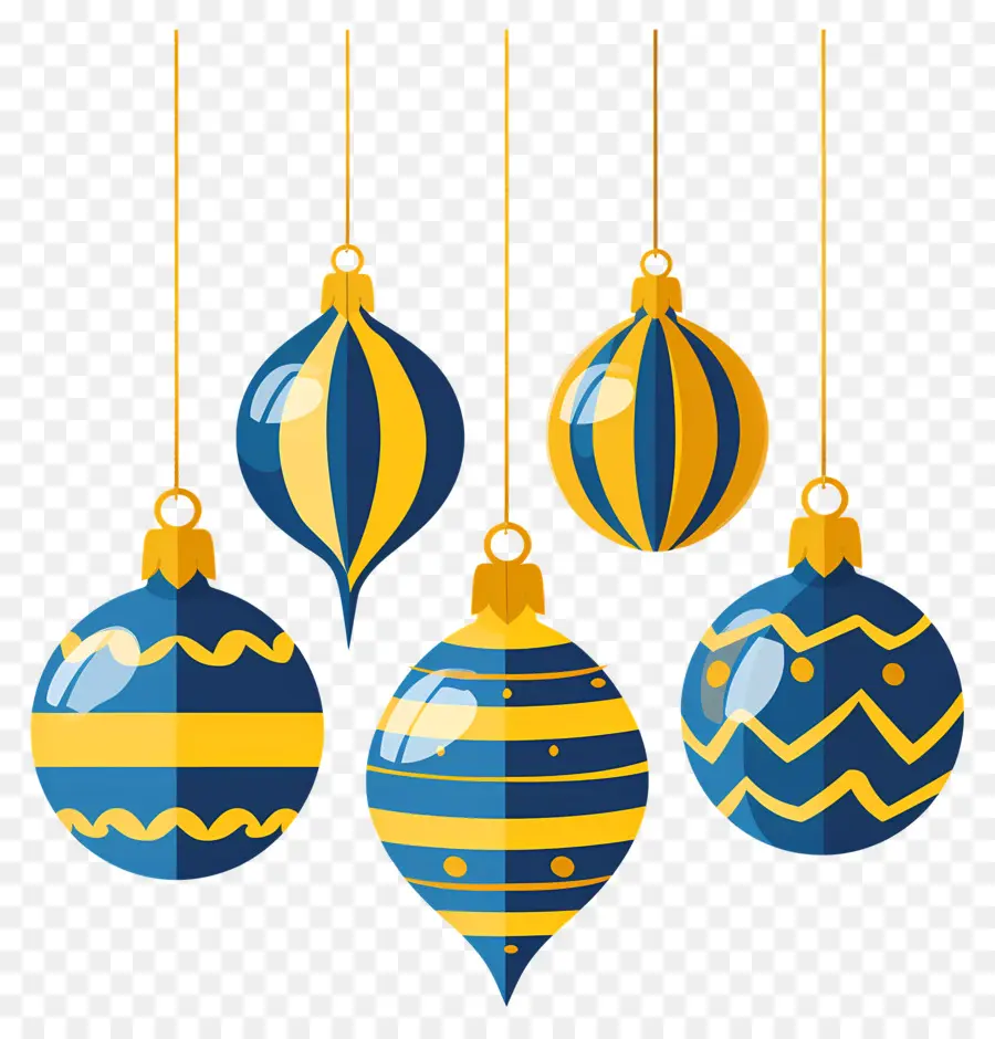 Bolas De Navidad Colgantes，Adornos Navideños PNG