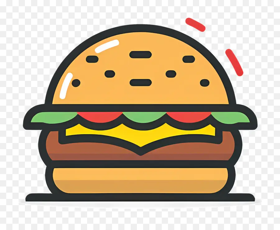 Logotipo De Hamburguesa，Hamburguesa Sencilla PNG