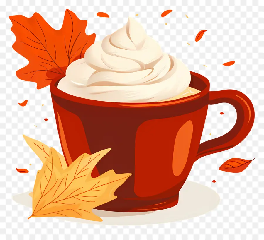 Café De Otoño，Taza De Café De Otoño PNG