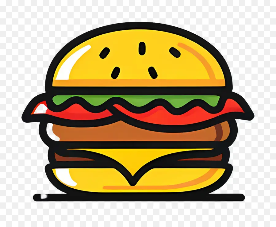 Logotipo De Hamburguesa，Hamburguesa Sencilla PNG