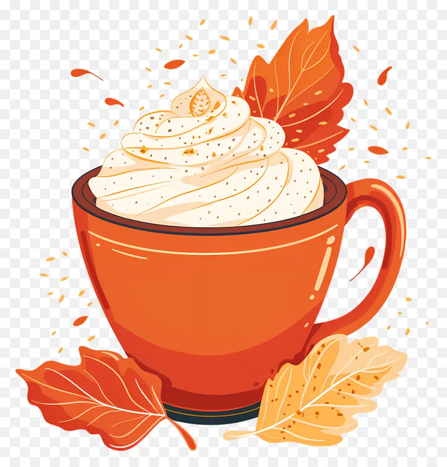 Café De Otoño，Taza De Café De Otoño PNG