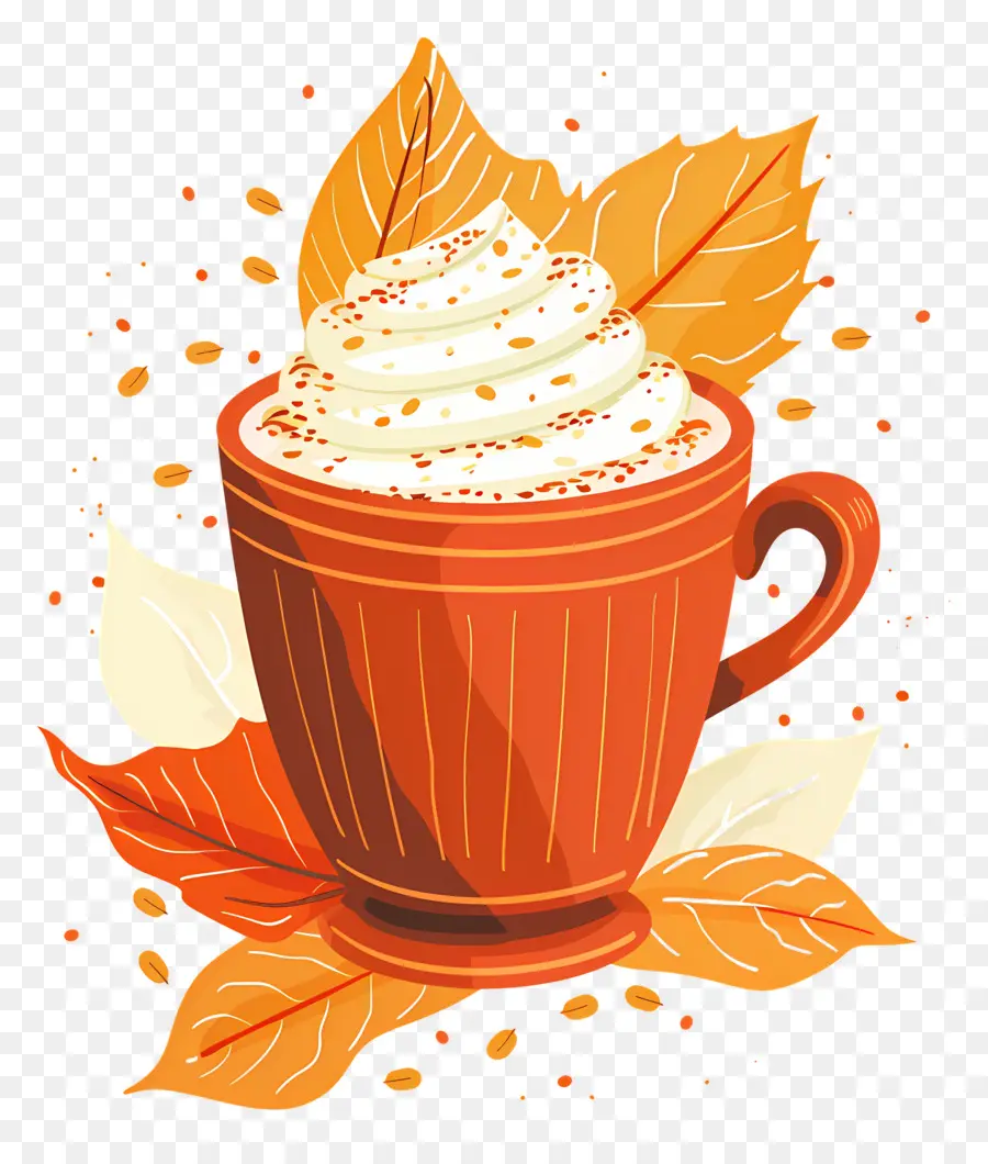 Café De Otoño，Taza De Café De Otoño PNG