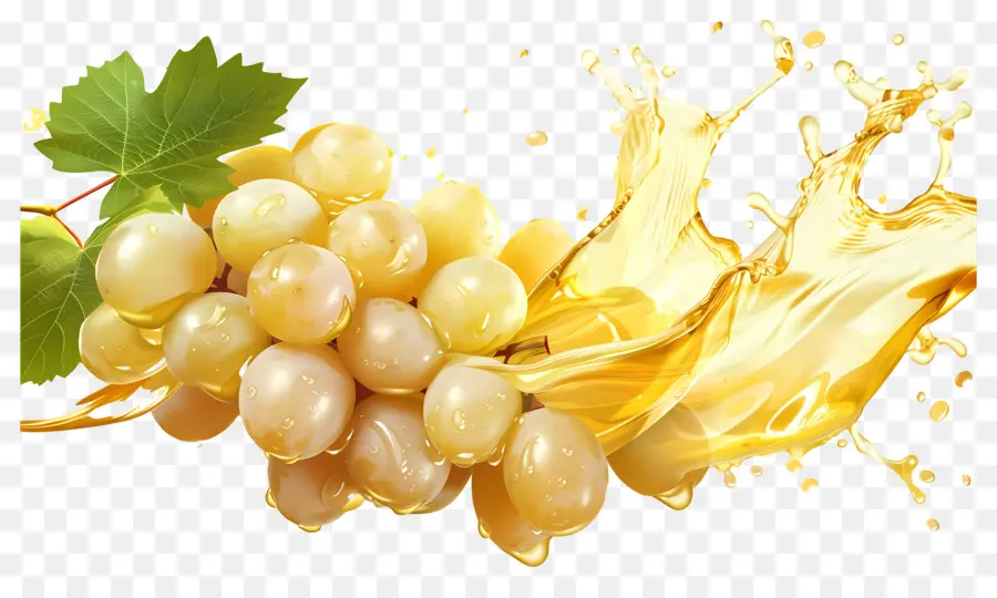 Salpicaduras De Uvas，Uvas Blancas PNG