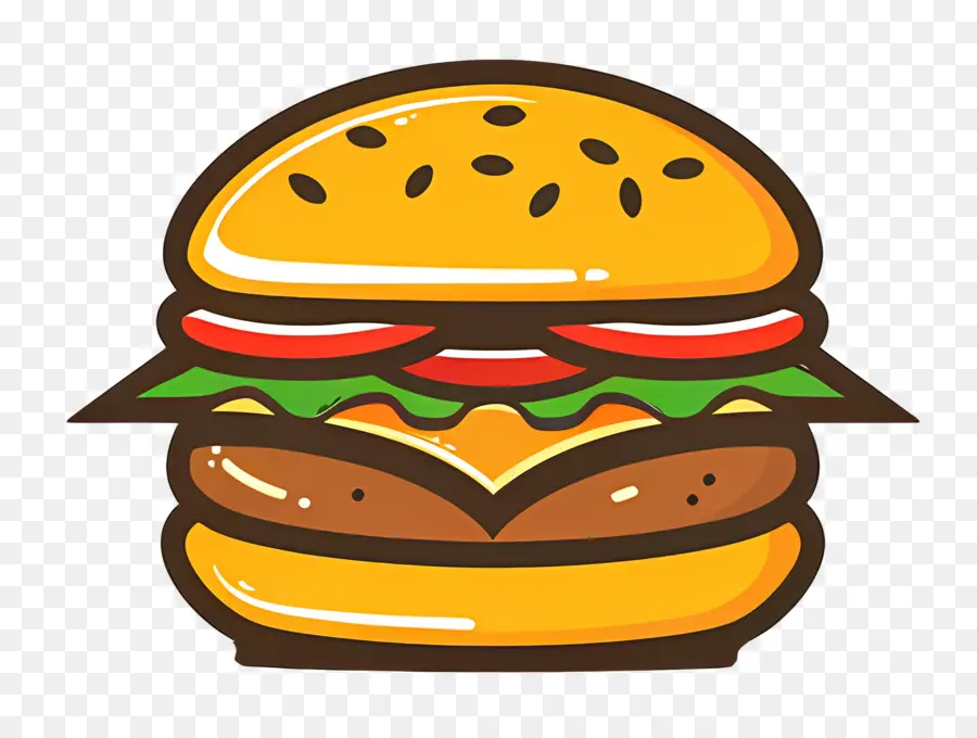 Logotipo De Hamburguesa，Hamburguesa Sencilla PNG