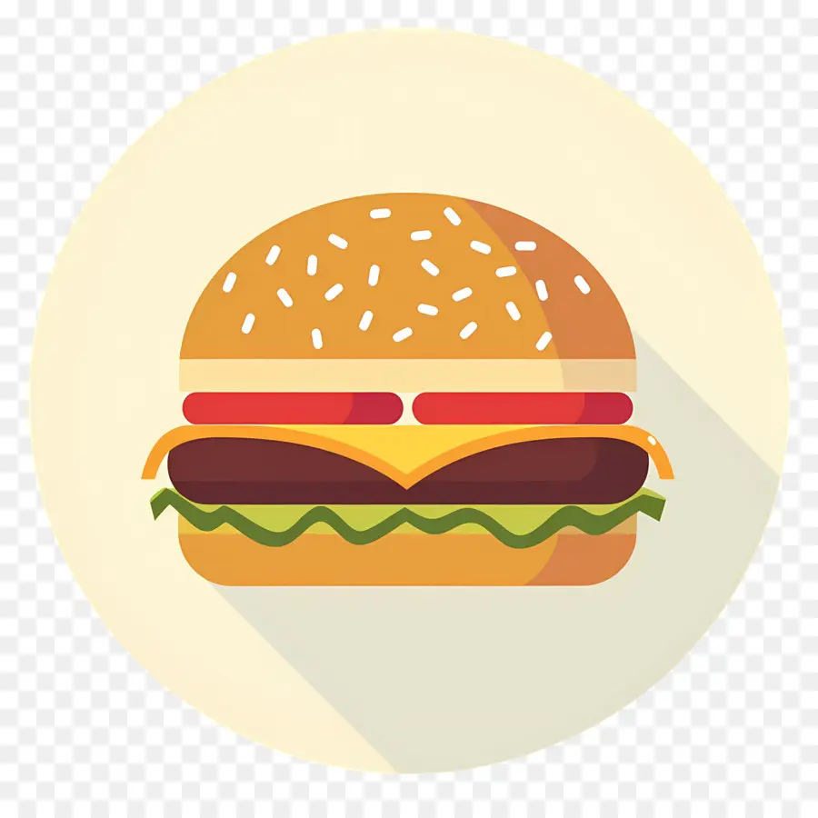 Logotipo De Hamburguesa，Hamburguesa Colorida PNG