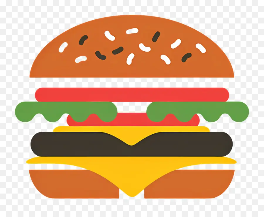 Logotipo De Hamburguesa，Hamburguesa Sencilla PNG