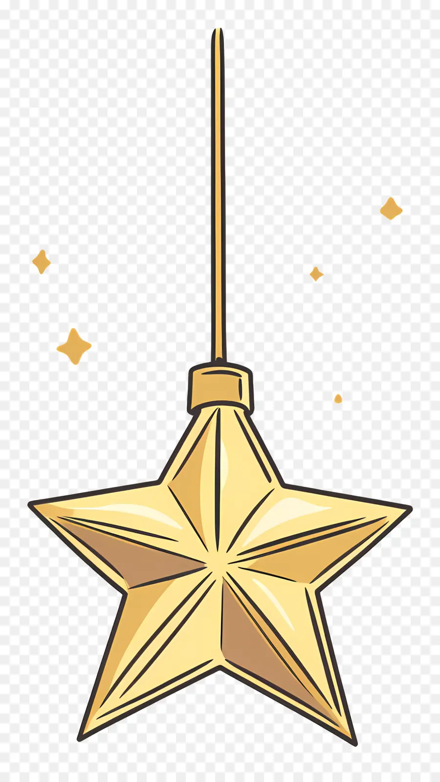 Estrella De Navidad，Estrella Colgante PNG