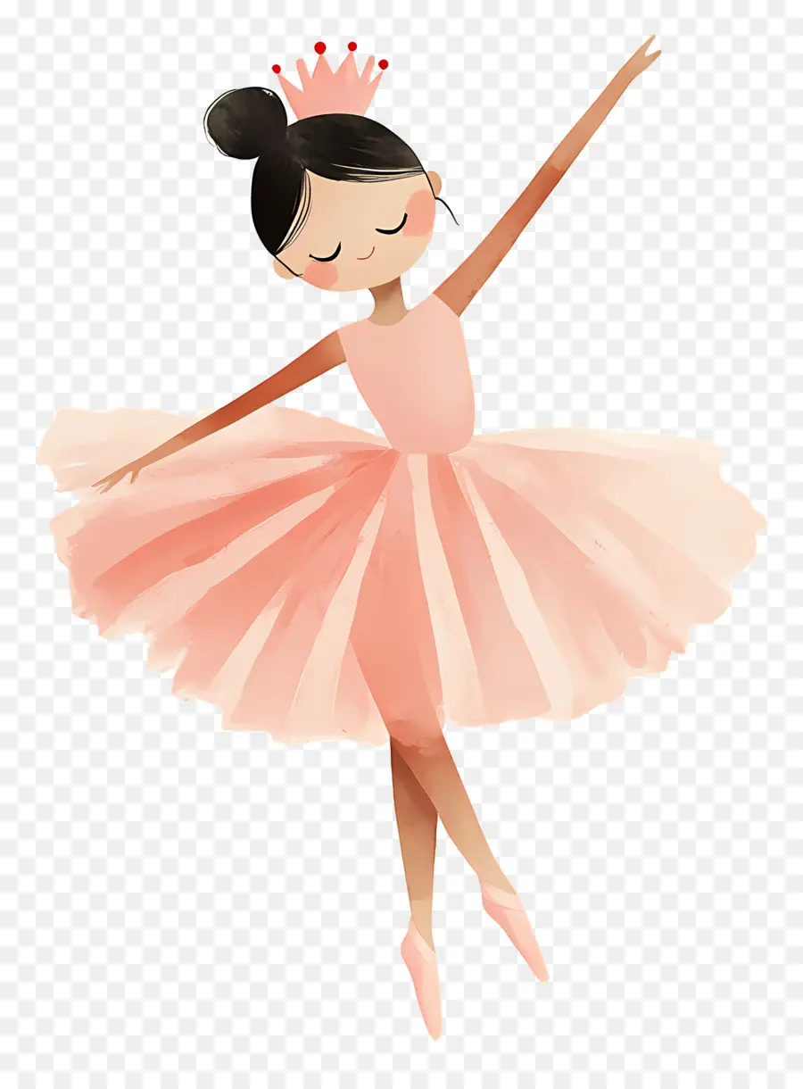 Ballet，Bailarina En Vestido Rosa PNG