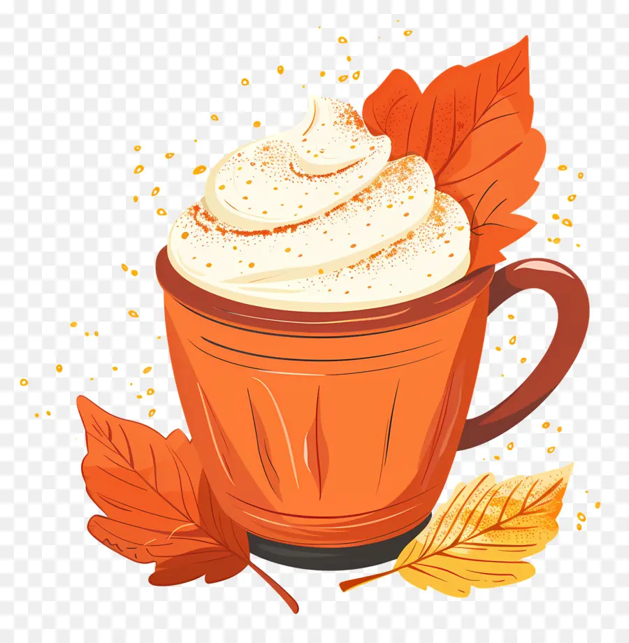 Café De Otoño，Taza De Café De Otoño PNG