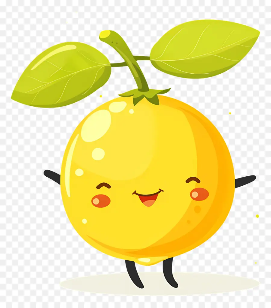 Limón Kawaii，Naranja Feliz PNG