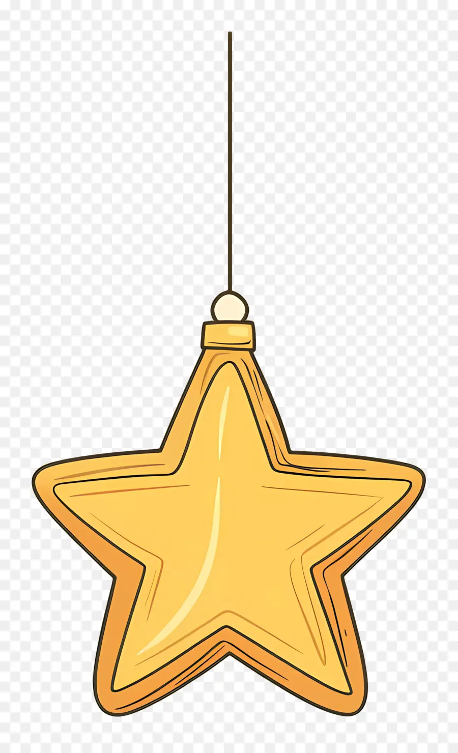 Estrella De Navidad，Adorno De Estrella Simple PNG