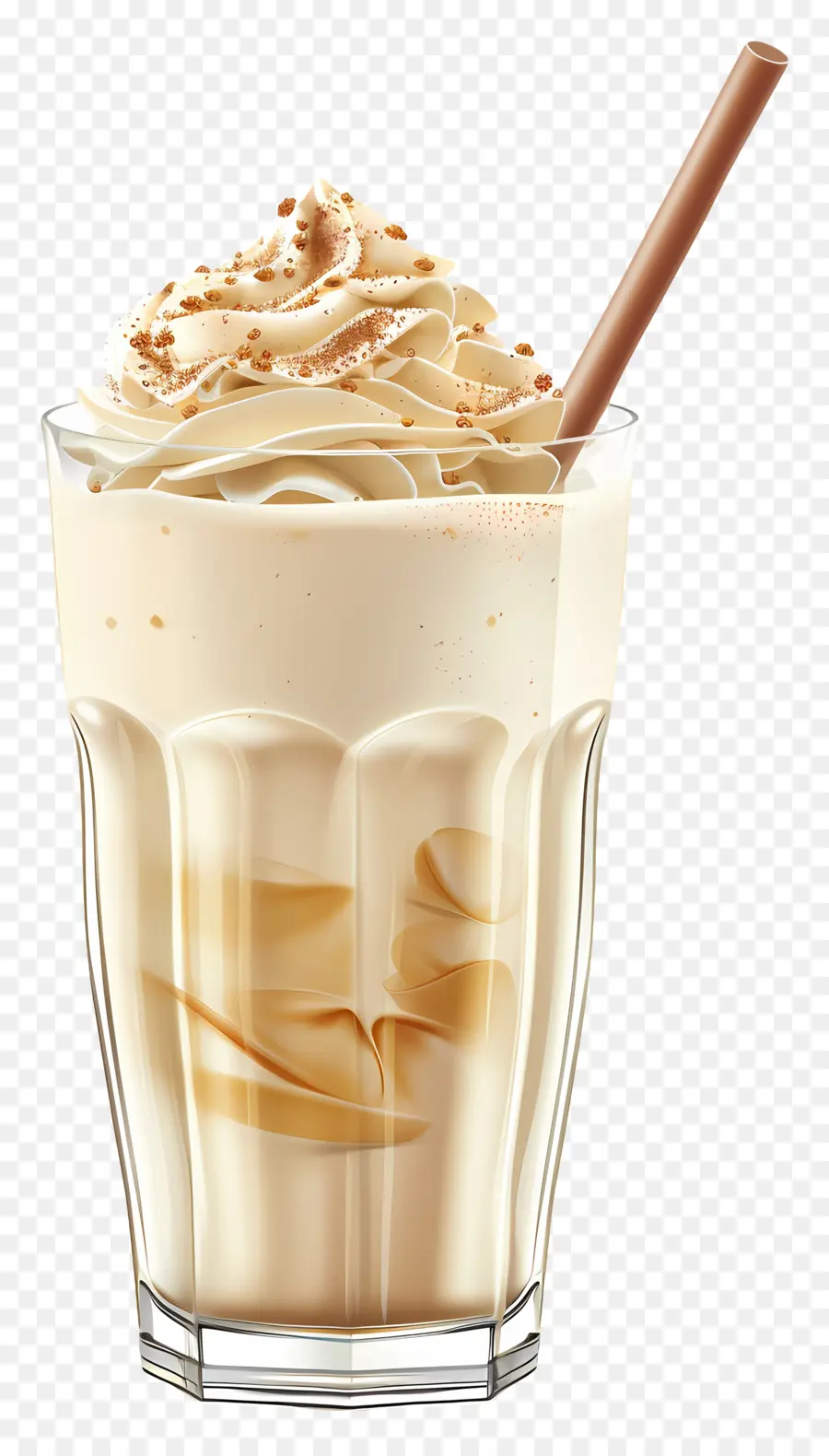 Batido，Café Helado Con Nata PNG